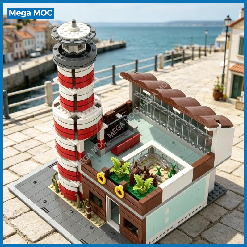 Aquarium And Marine Museum - DIY 도시 수족관 MOC 브릭 빌딩