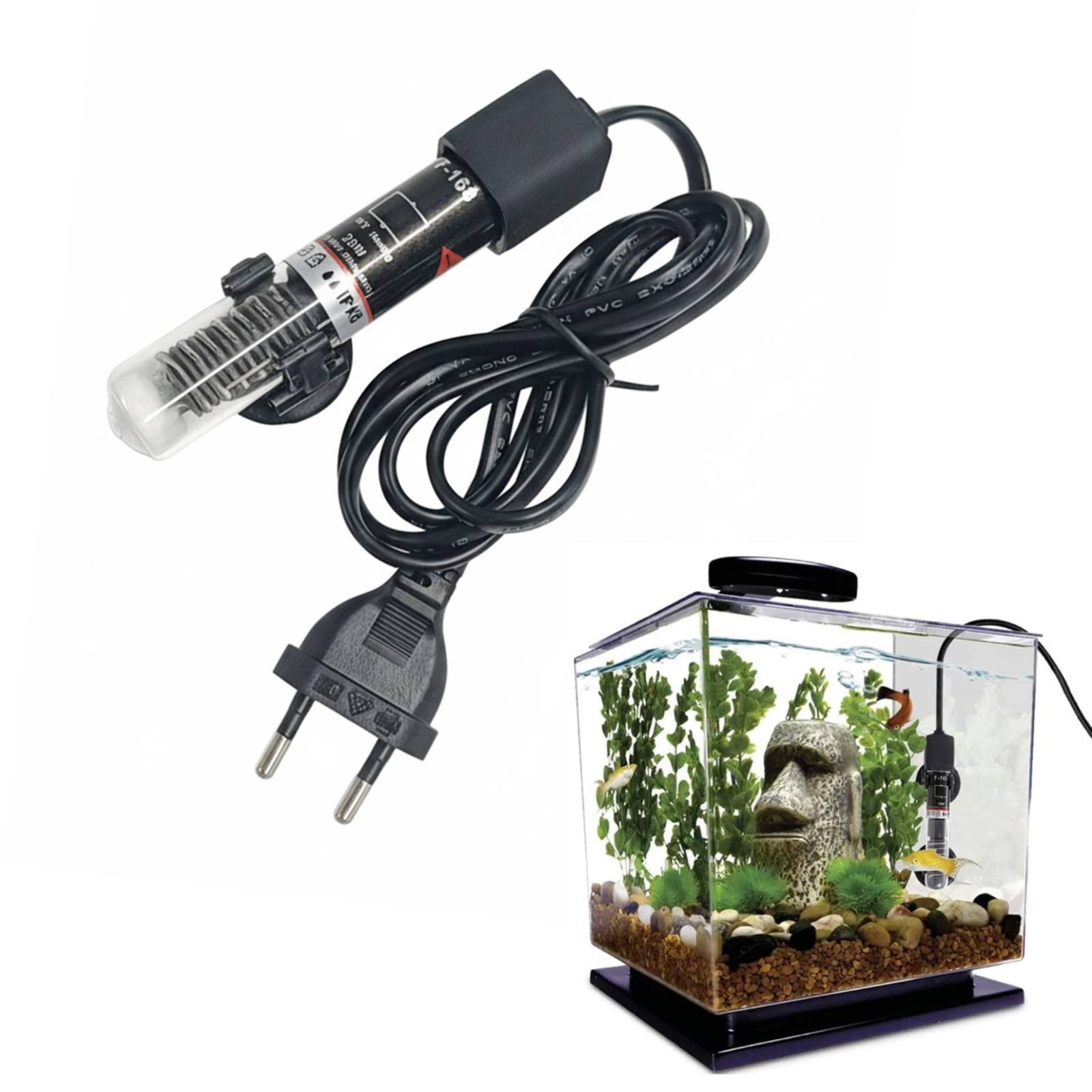 Marine Aquarium Mini - 미니 수족관 히터 잠수정 물고기 탱크
