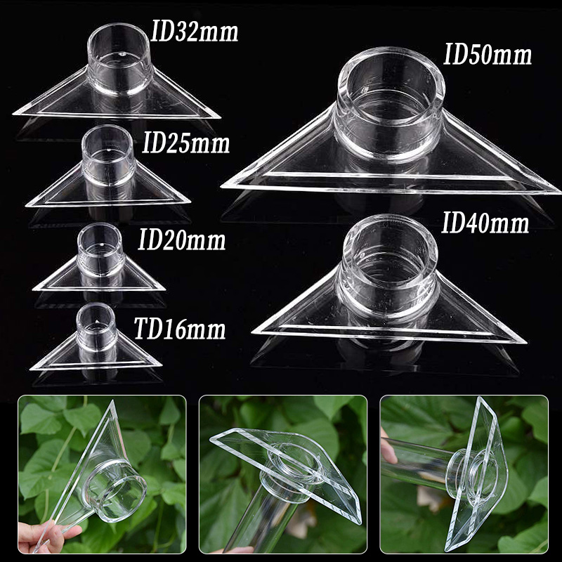 Marine Aquarium Return Pump - 16~50mm 투명 아크릴 삼각 노즐 수족관