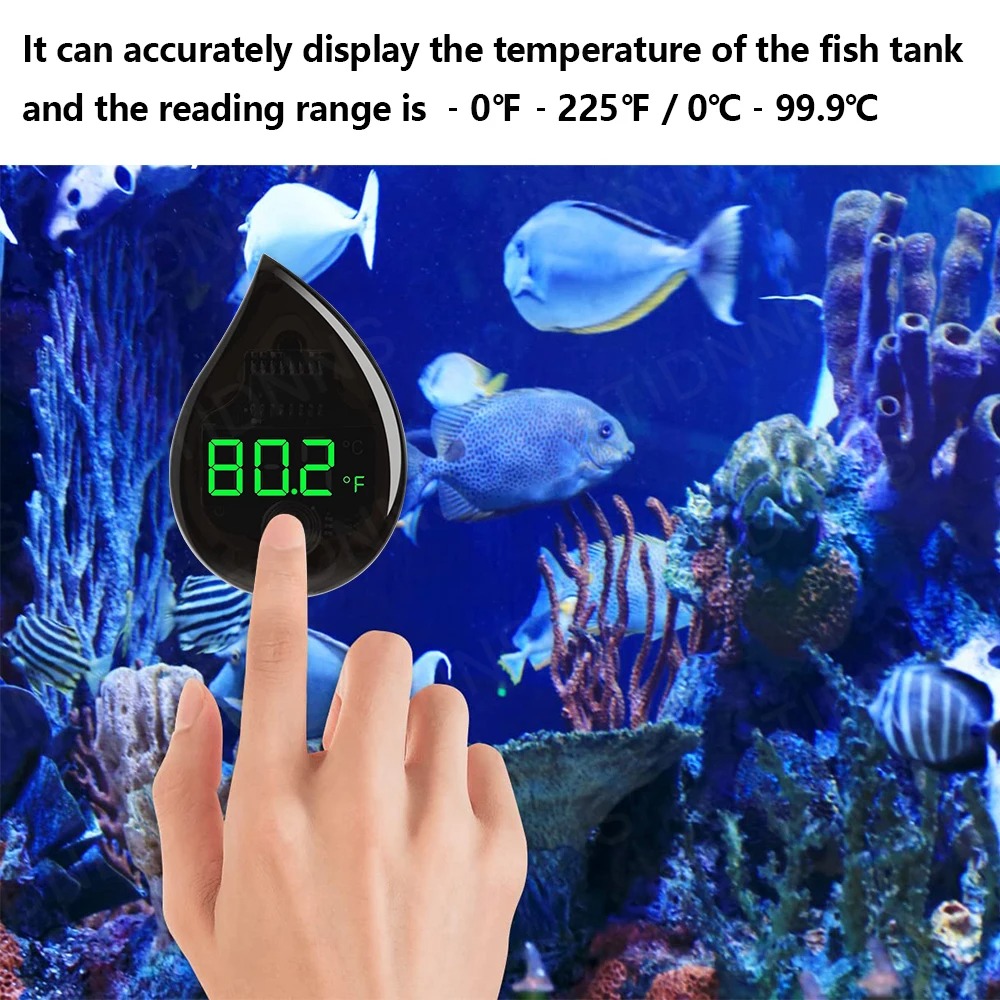 수족관 자체 접착식 온도계 LCD 디지털 어항 미니 온 - Marine Aquarium Mini 리뷰 및 가격
