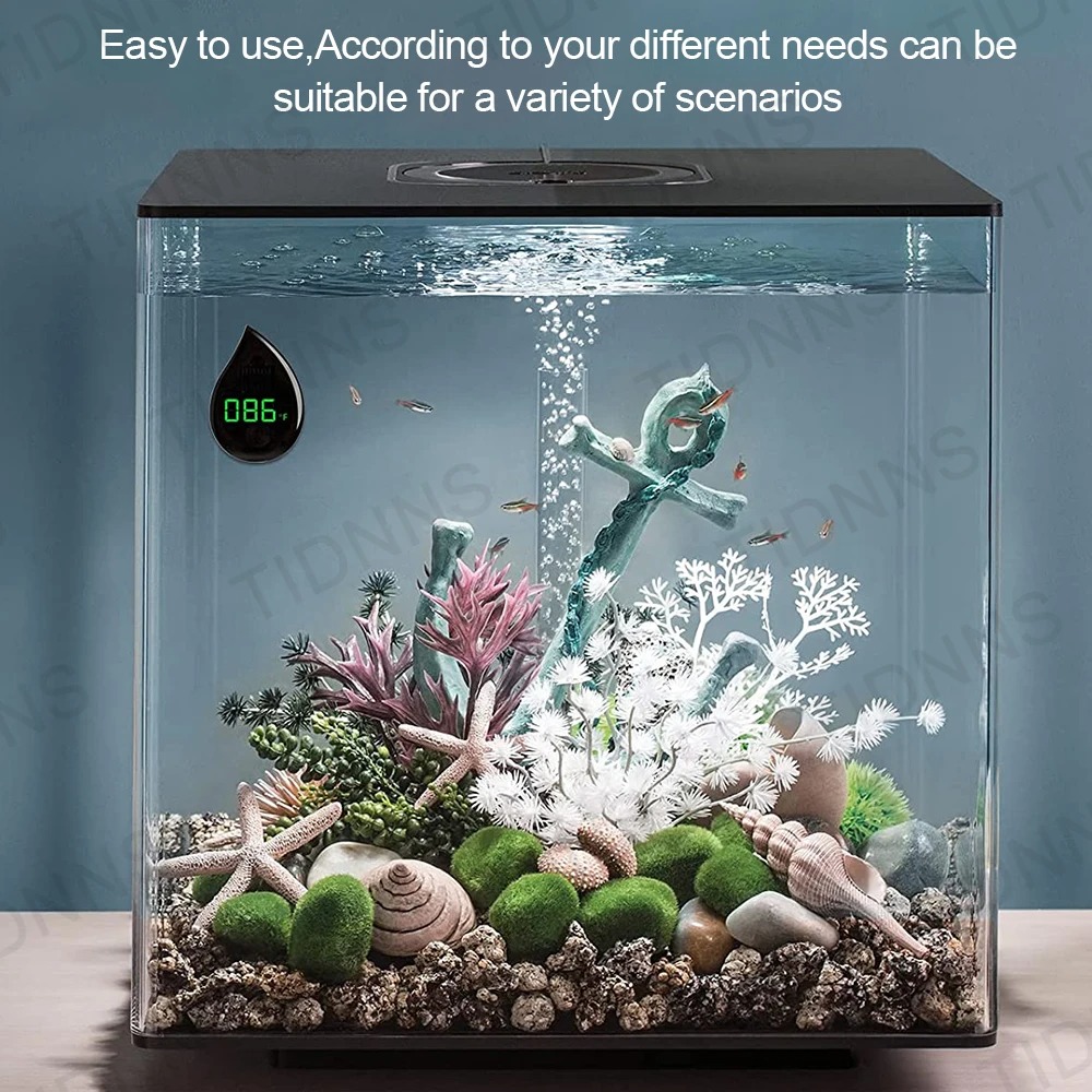 수족관 자체 접착식 온도계 LCD 디지털 어항 미니 온 - Marine Aquarium Mini 리뷰 및 가격