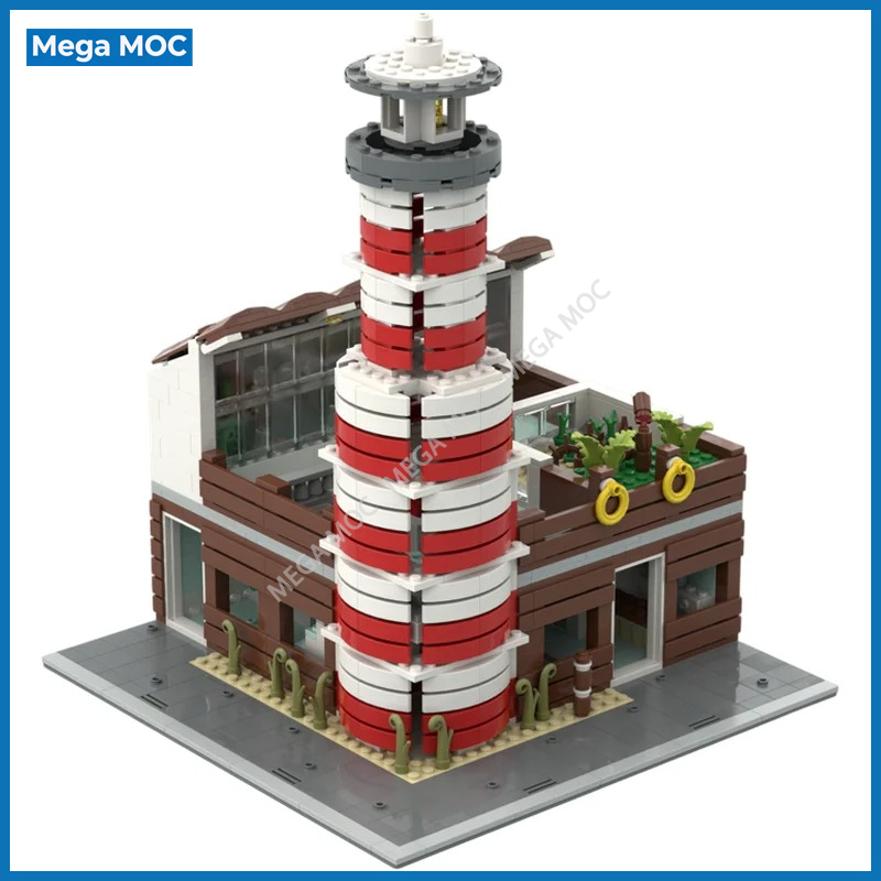 DIY 도시 수족관 MOC 브릭 빌딩 블록 도시 해양  - Aquarium And Marine Museum 리뷰 및 가격