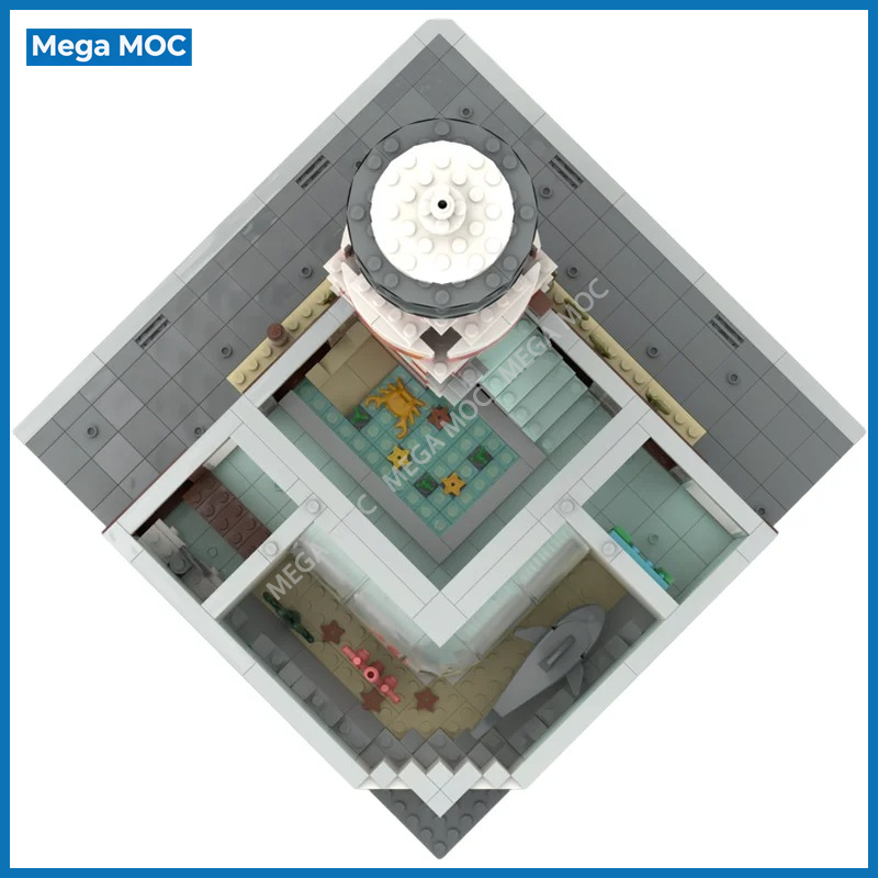 DIY 도시 수족관 MOC 브릭 빌딩 블록 도시 해양  - Aquarium And Marine Museum 리뷰 및 가격