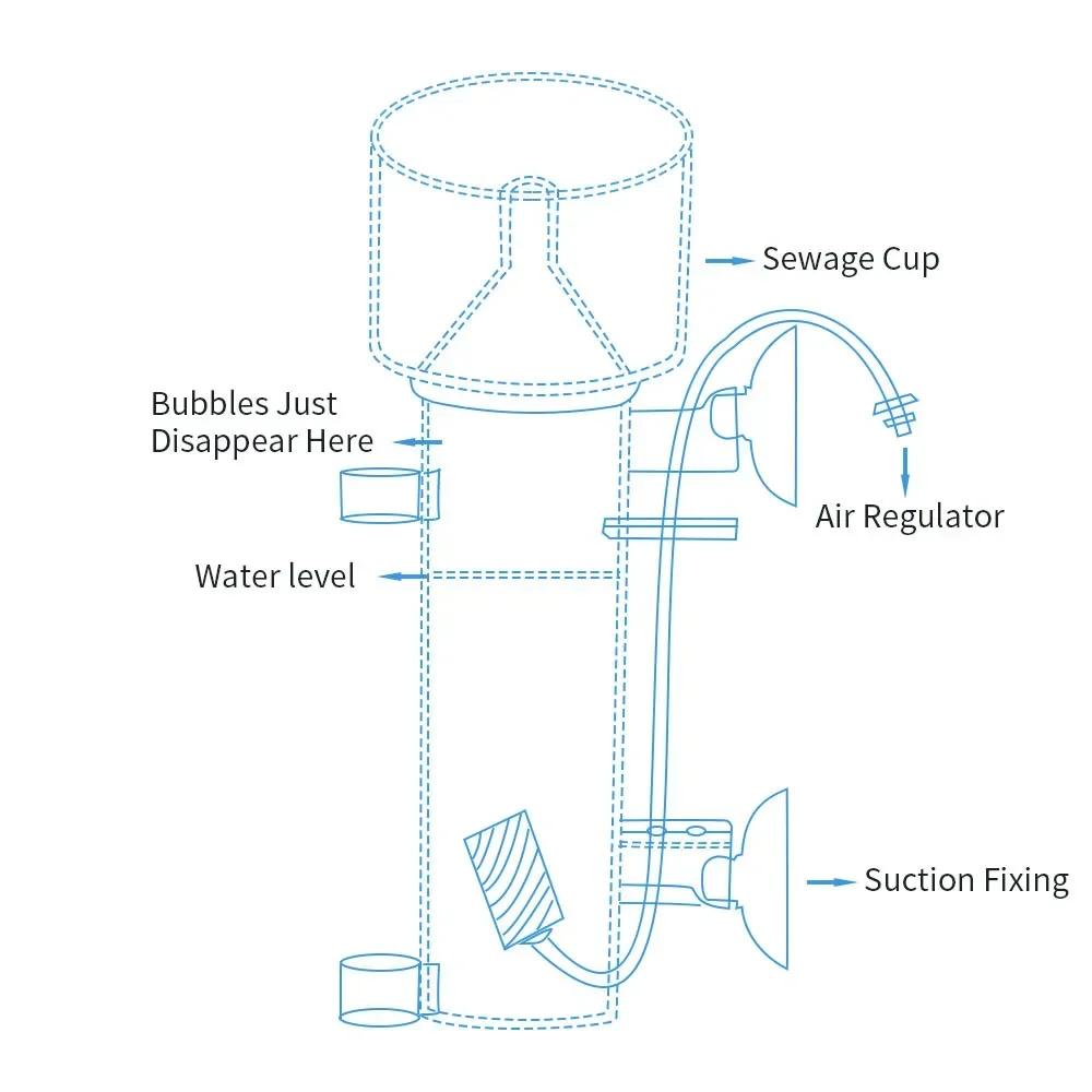 해수 물고기 탱크 단백질 분리기 공압 여과 수족관 해양 - Marine Aquarium Protein Skimmer 리뷰 및 가격