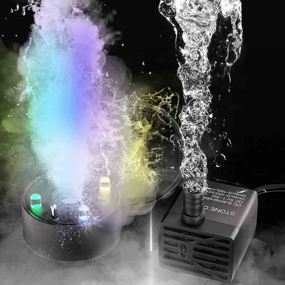 2-IN-1 미스트 메이커 다채로운 LED 조명 5V  - Marine Aquarium Mini 리뷰 및 가격