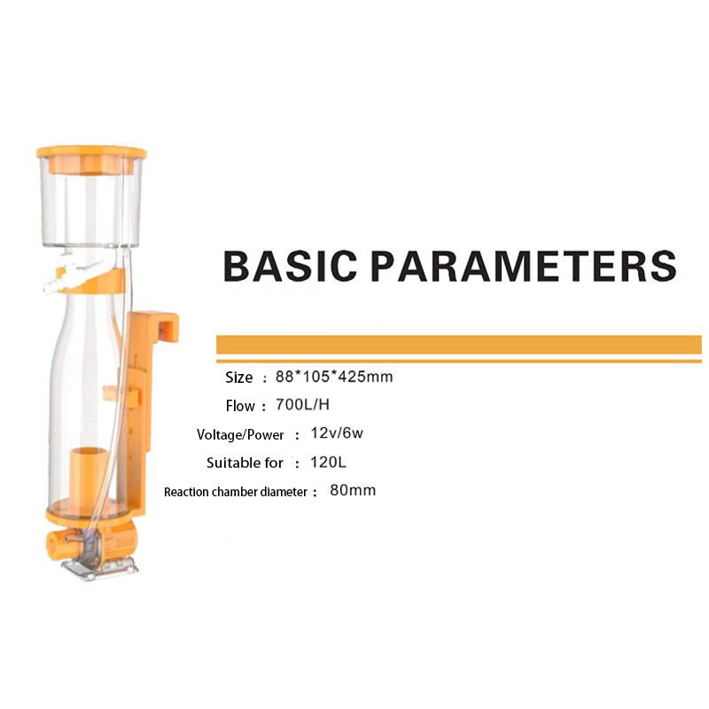 단백질 스키머에 매달려있는 LJF-DC700IN-Mar - Marine Aquarium Protein Skimmer 리뷰 및 가격
