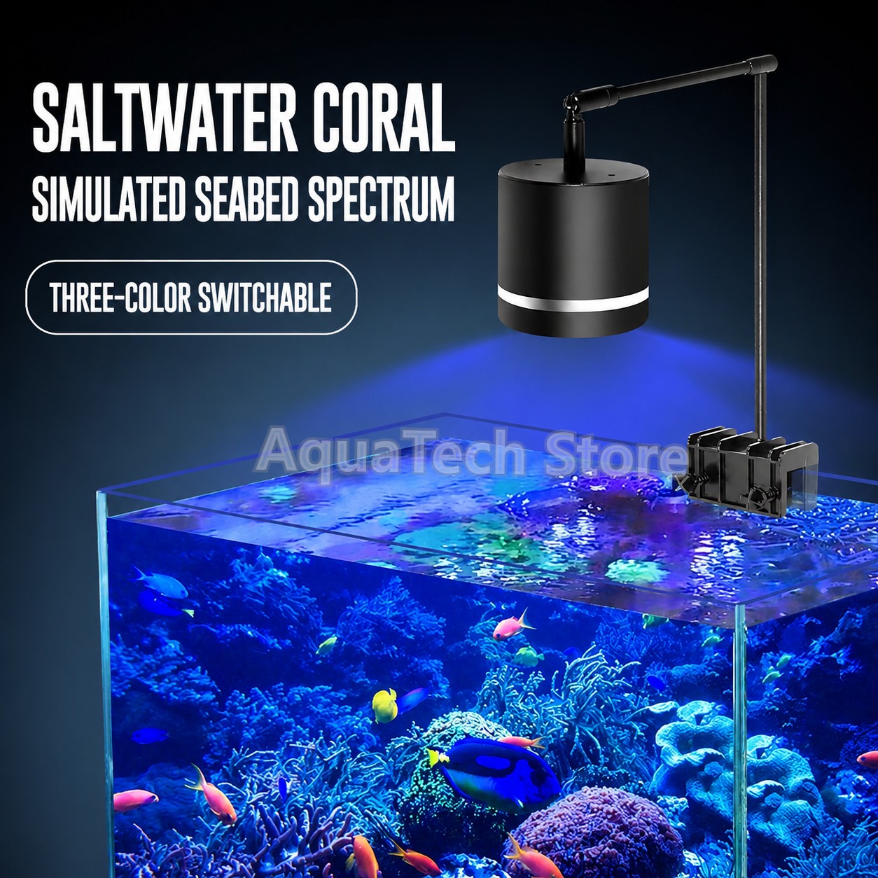 3가지 모드 COB LED 수족관 클립 조명 블루 블루 - Aquarium Blue Marine Reef 리뷰 및 가격