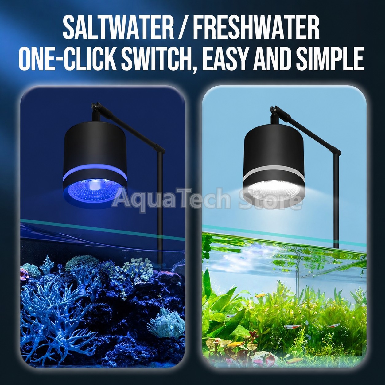 3가지 모드 COB LED 수족관 클립 조명 블루 블루 - Aquarium Blue Marine Reef 리뷰 및 가격