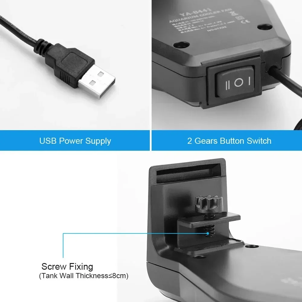 속도 제어 기능이 있는 USB 수족관 냉각 팬, 물고기 - Marine Aquarium Mini 리뷰 및 가격